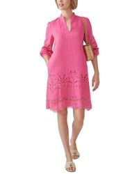 J.McLaughlin Wellesley Linen Dress in Pink | Lyst