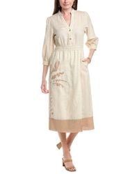 J.McLaughlin Wellesley Linen Dress in Pink | Lyst