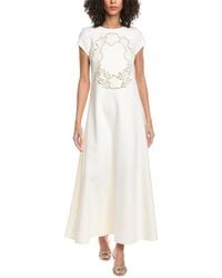 linen dress for wedding women's fit and flare linen wedding dress in white 2338# – Xiaolizi main image 1