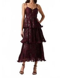 strapless open back dress Red One Shoulder Lace Mermaid Tiered Prom Dress with Detachable Sleeve –  FancyVestido main image 1