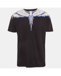 Marcelo Burlon Flame Wing Shoulder T-shirt in Black for Men | Lyst
