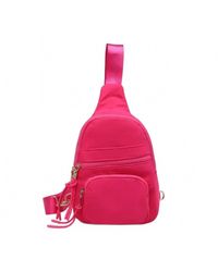 NEW URBAN EXPRESSIONS women\'s sid nylon sling backpack in rose pink Sid Nylon Sling Backpack Rose Pink Introducing our... | Depop main image 2