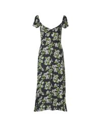 Reformation Lacey Abstract-print Crepe Midi Dress in Green | Lyst