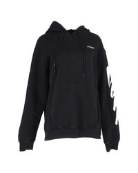 Off-White c/o Virgil Abloh Wave Print Hoodie in Black for Men | Lyst
