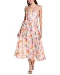 knee length dresses for ladies Theresa Red Georgette Dress – Seoraa main image 0