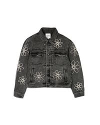 GUAPI Camo Embellished Denim Jacket in Green for Men | Lyst