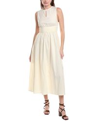 weworewhat ribbed cotton midi dress WEWOREWHAT Ribbed Cotton Midi Dress