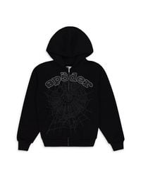 関税負担なし★Sp5der Rhinestone OG Web V2 パーカー★入手困難 Sp5der Rhinestone OG Web V2 Hoodie Black Men's - FW24 - US