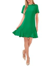 Cece Crepe Shift Dress in Red Lyst