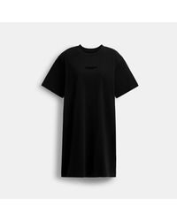 COACH 90s Fit T Shirt Dress in Black | Lyst