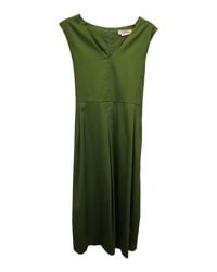 Max Mara Flared Technical Mesh Dress in White | Lyst Max Mara Flared Technical Mesh Dress in White | Lyst