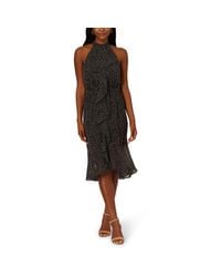 【海外限定】AdriannaPapell ドレス☆Shirred Dot Chiffon Black Amazon.com: Adrianna Papell Women's Darling DOT Shirred