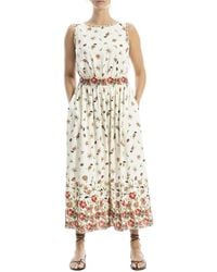 Max Studio Linen-blend Maxi Dress in Green | Lyst Max Studio Linen-blend Maxi Dress in Green | Lyst