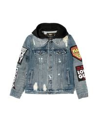 GUAPI Camo Embellished Denim Jacket in Green for Men | Lyst