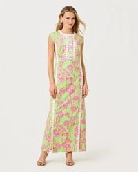 Lilly Pulitzer Ariella Linen Maxi Dress in Pink | Lyst