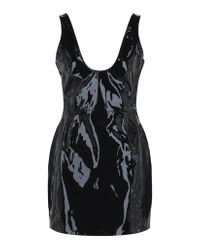 chinese dress ladies Faux Leather Skinny Strappy Dress main image 0
