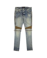Amiri 'mx2' Zip Detail Skinny Jeans in Gray for Men | Lyst