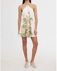 Significant Other Adriana Halter Gown in Brown | Lyst