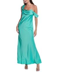 Adrianna Papell Sequin Embellishment Maxi Gown Dress in Green | Lyst