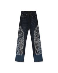 Jean Droit Who Decides War Taille 32 - Bleu - Neuf Avec étiquettes (Prix D'origine $1200)