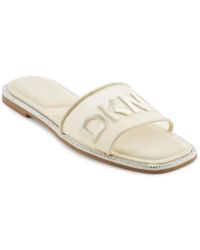 新作セール DKNY スライドサンダル Bella Logo Slide Dkny Bella Logo Slide In Black | ModeSens
