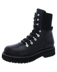 Marc Fisher Laboni Combat Boot in Black Lyst