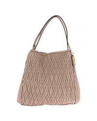 COACH Madison Phoebe Shoulder Bag in Leather in Pink | Lyst