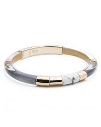 Alexis Bittar - Gray Marble Howlite Bangle - Lyst