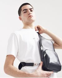 1017 ALYX 9SM Black Leather Cross Body Bag for men
