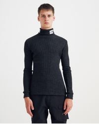 Raf Simons Gray Patched Sous Pull Cotton