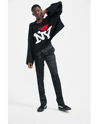 Raf Simons Black Satin Slim Pants for men