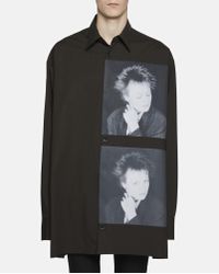 Raf Simons Black Oversized Laurie Ande Shirt for men