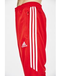 red adidas sweatpants