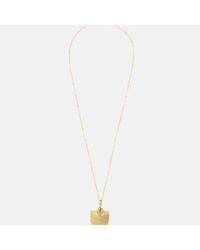 Harlot & Bones - Metallic Shield Locket Pendant Necklace - Lyst
