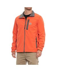 Carhartt Synthetic Denwood Soft Shell Jacket in Orange for Men - Lyst