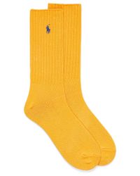 yellow polo socks