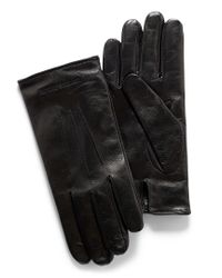 armani leather gloves