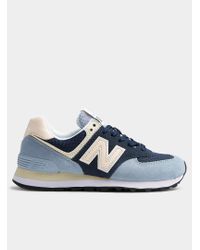 Blue And Peach 574 Sneakers Women 