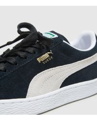 puma suede black women
