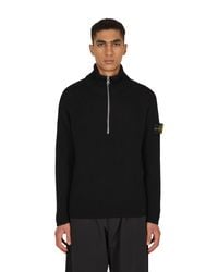 stone island quarter zip fleece