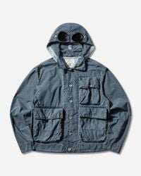 C.P. Company Taylon L Mixed Goggle Jacket in Green for Men | Lyst