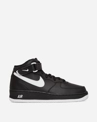 Nike Air Force 1 Mid '07 Shoes In Black,