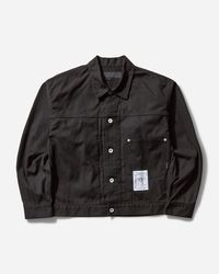 Neighborhood Men S Drip Suede Jacket in Black for Men | Lyst UK