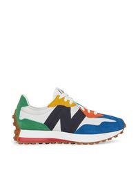 New Balance 327 Men, Orange Blue Grey | Graffitishop