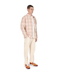 stussy beach plaid shirt