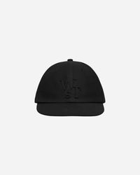 sacai Back Drawstring Cap in Black | REVERSIBLE