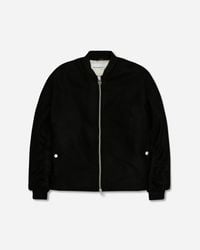 Oamc Peacemaker Minimal Bomber Jacket in Black for Men | Lyst
