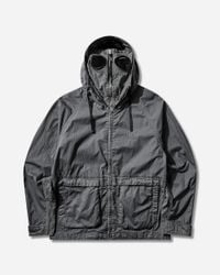 C.P. Company Men S Hooded Twill Jacket in Black for Men | Lyst