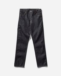 Visvim Men S Social Sculpture 01 Damaged-41 Jeans in Blue Visvim Men S Social Sculpture 01 Damaged-41 Jeans in Blue