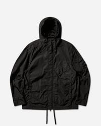 C.P. Company Men S Hooded Twill Jacket in Black for Men | Lyst